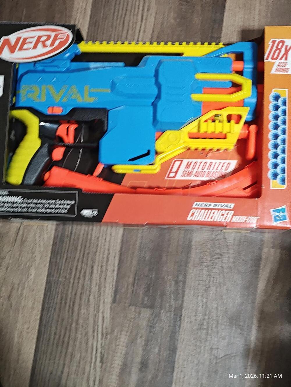 Nerf Rival Challenger MXXIV 1200 Blaster Motorized with 12 Round Magazine